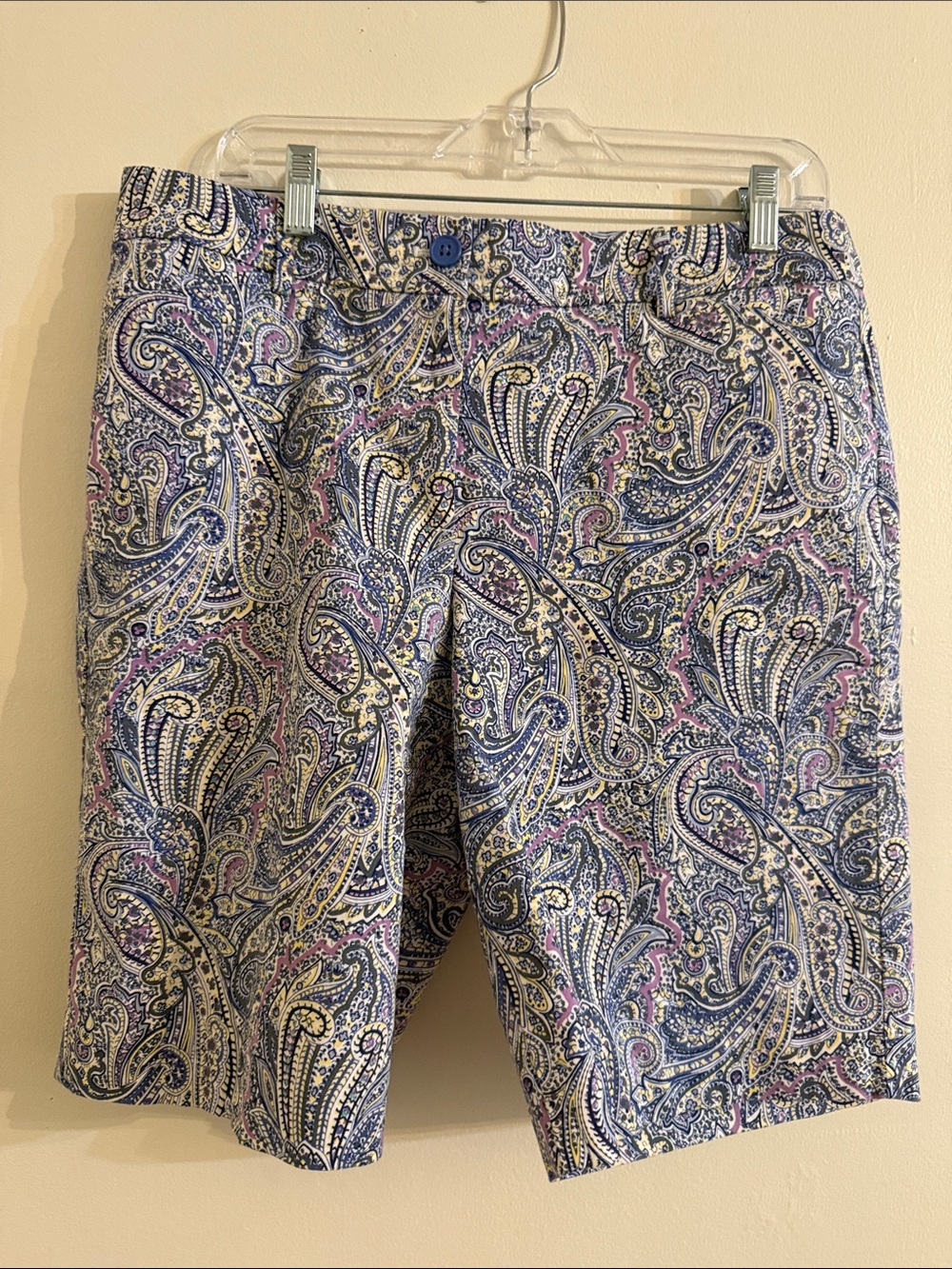 Talbots Blue Paisley Cotton Blend Women’s Shorts